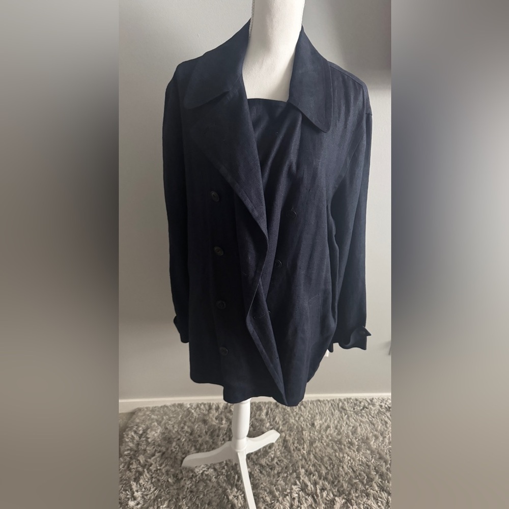 DKNY Linen Suit Pant Sz 12 Jacket Sz 10